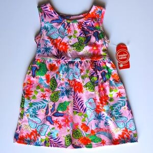 Wonder Nation Girls Tank Dress with Pockets, 2T